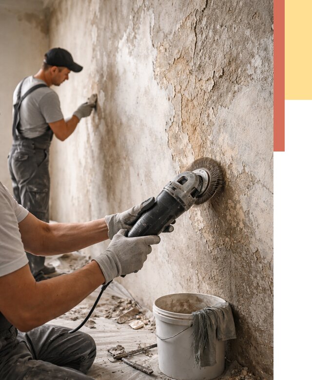 Снятие и удаление краски со стен в Валуйках от 2235 руб. — ОТДЕЛОЧНИК-Вли