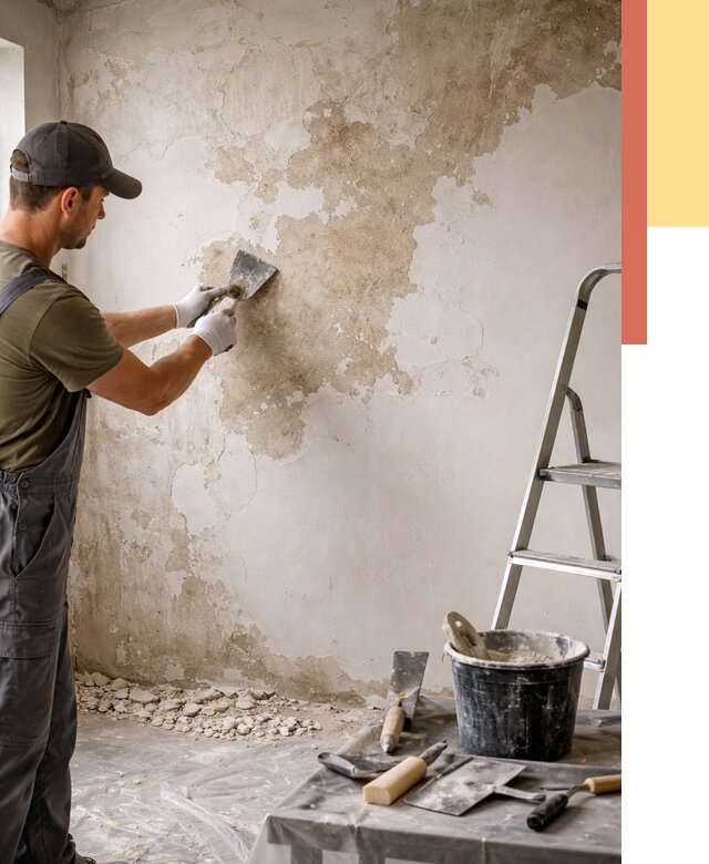 Снятие старой шпаклевки в Валуйках от 1969 руб. — быстро и недорого | ОТДЕЛОЧНИК-Вли