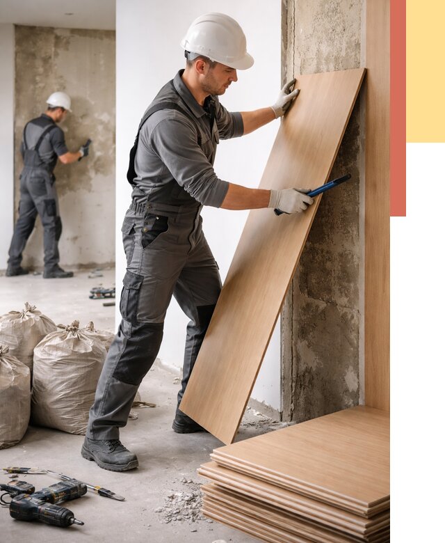 Демонтаж стеновых панелей в Валуйках от 3726 руб. за м² быстро и недорого | ОТДЕЛОЧНИК-Вли