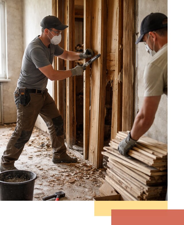 Демонтаж деревянных перегородок в Валуйках быстро и аккуратно