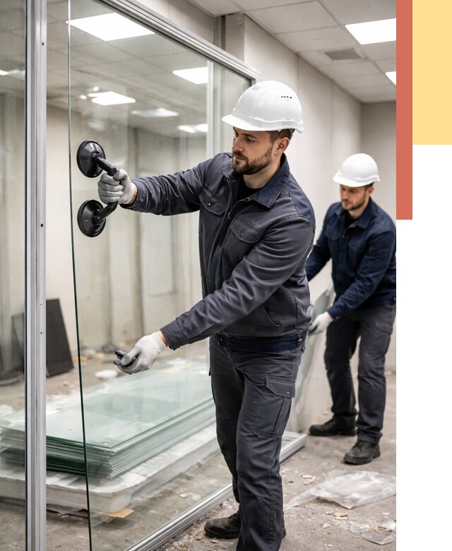 Демонтаж стеклянных перегородок в Валуйках от 3406 руб. — быстро и недорого | ОТДЕЛОЧНИК-Вли