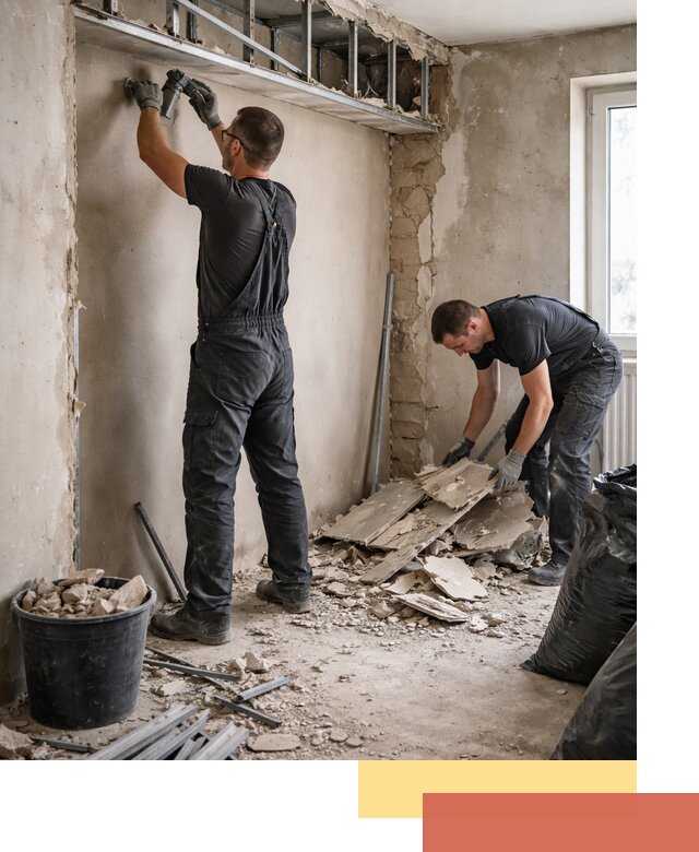 Демонтаж короба из гипсокартона в Валуйках быстро и аккуратно