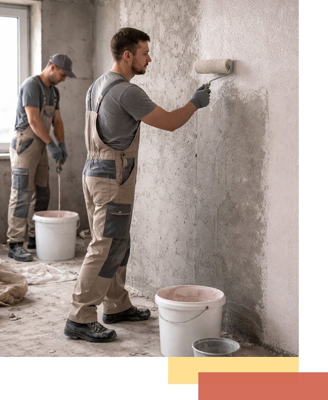 Нанесение бетоноконтакта на стены в Валуйках для последующей отделки