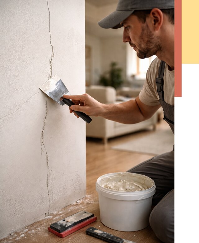 Заделка трещин и сколов в Валуйках от 2608 руб. — быстро и недорого | ОТДЕЛОЧНИК-Вли