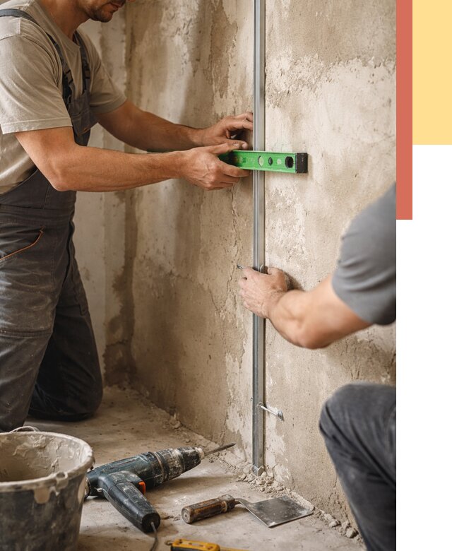 Установка штукатурных маяков в Валуйках от 7452 руб. — быстро и недорого | ОТДЕЛОЧНИК-Вли