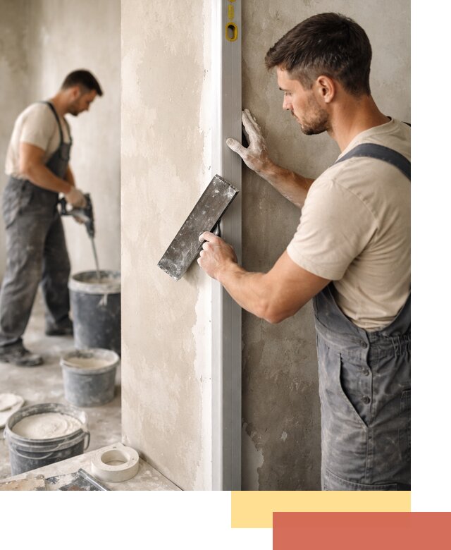 Выведение углов стен в Валуйках: монтаж и оштукатуривание