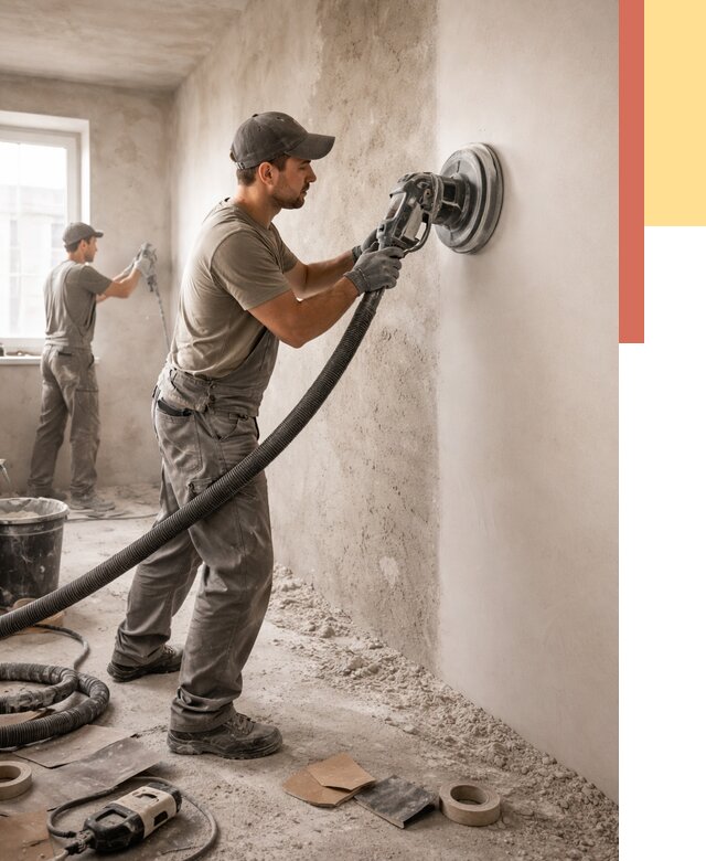 Шлифовка стен в Валуйках от 1277 руб/м2 — быстро и недорого | ОТДЕЛОЧНИК-Вли