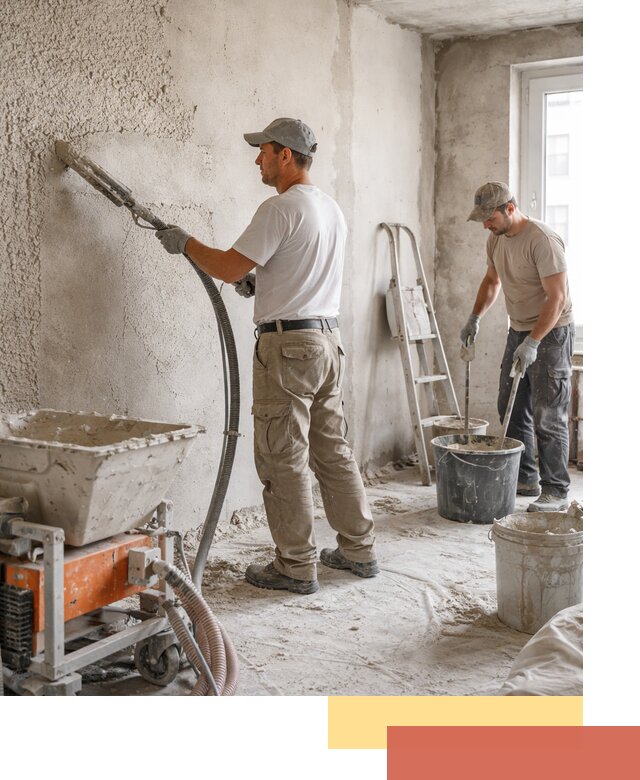 Машинная штукатурка стен в Валуйках — быстро и качественно