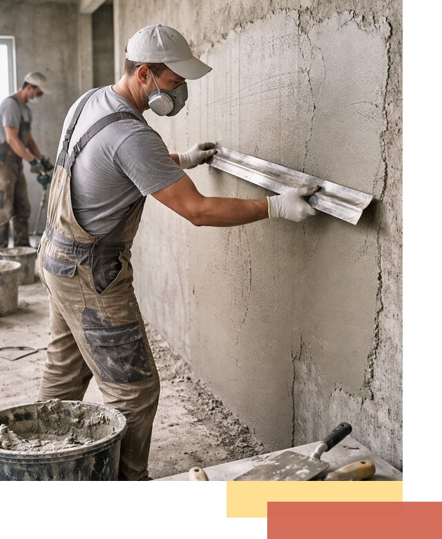 Штукатурка бетонных стен в Валуйках качественно и долговечно