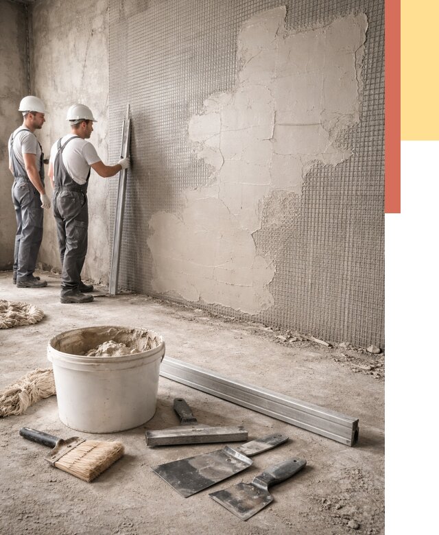 Штукатурка стен по сетке в Валуйках от 5855 руб./м2 — быстро и недорого | ОТДЕЛОЧНИК-Вли