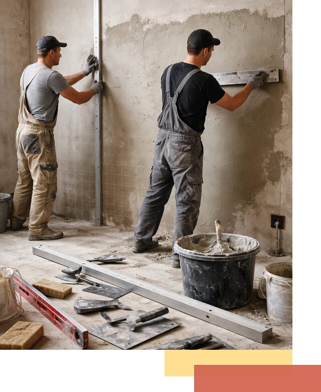 Профессиональная штукатурка стен под плитку в Валуйках