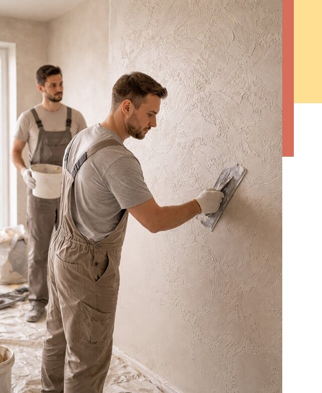 Фактурная штукатурка стен в Валуйках от 4471 руб./м² — заказать под ключ | ОТДЕЛОЧНИК-Вли