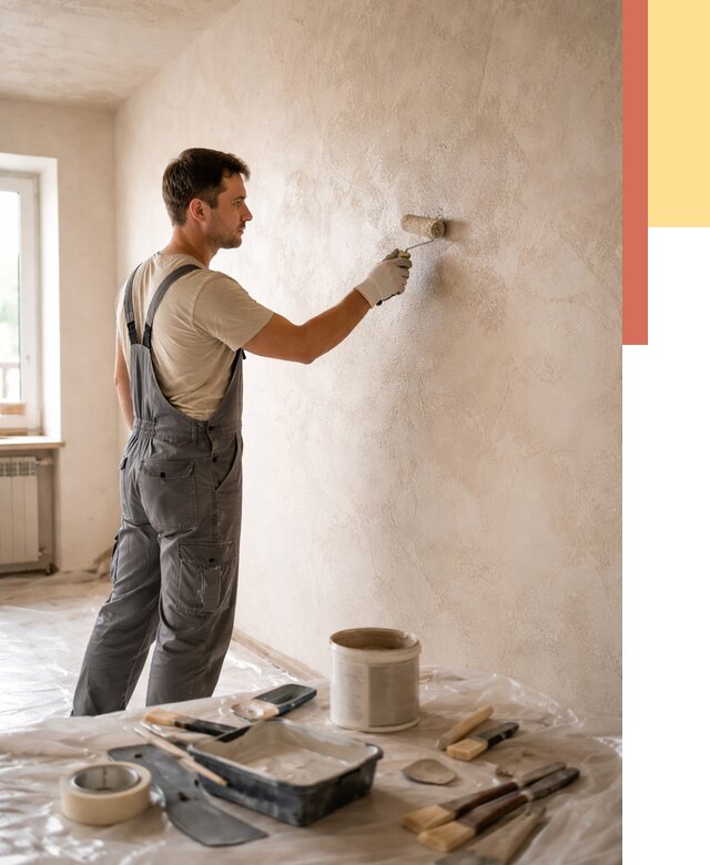 Нанесение лессирующей краски по декоративке в Валуйках от 1863 руб. | ОТДЕЛОЧНИК-Вли