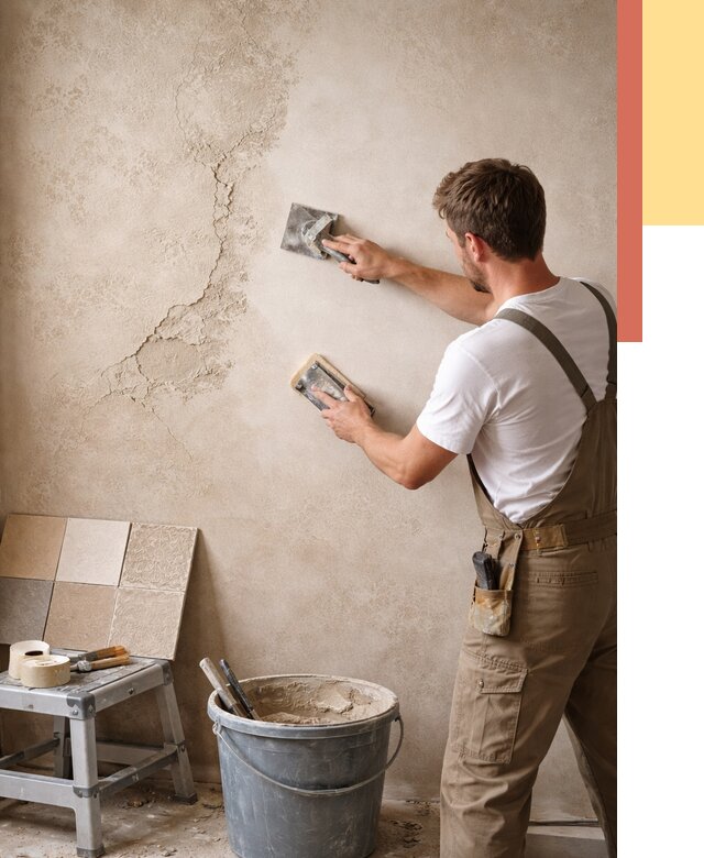 Ремонт декоративной штукатурки в Валуйках от 4790 руб. под ключ | ОТДЕЛОЧНИК-Вли