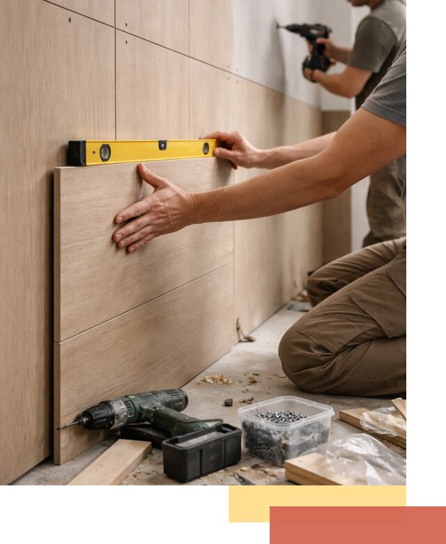 Профессиональный монтаж МДФ панелей на стены в Валуйках