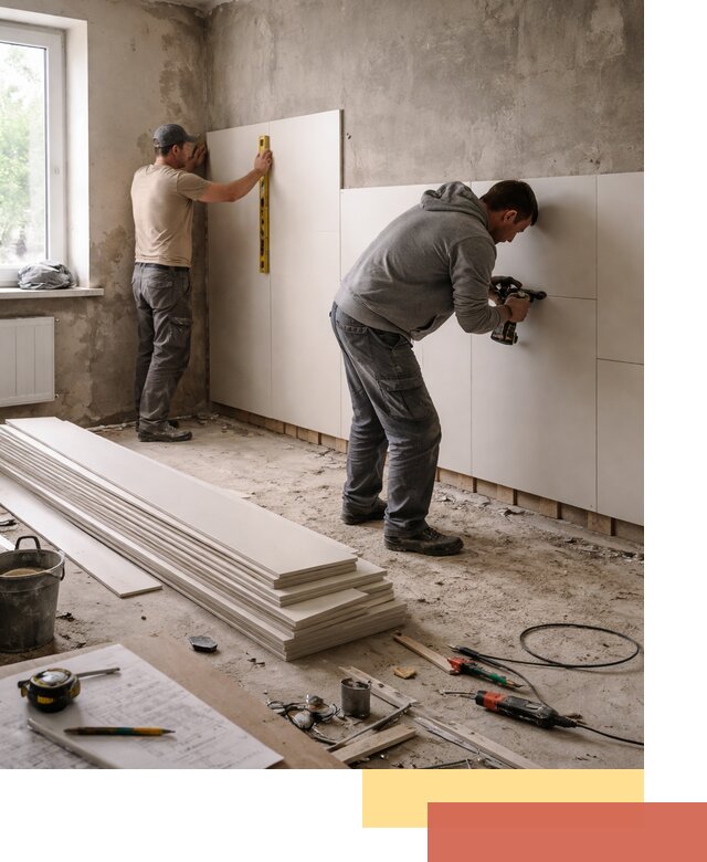 Монтаж ПВХ панелей на стены в Валуйках качественно и быстро