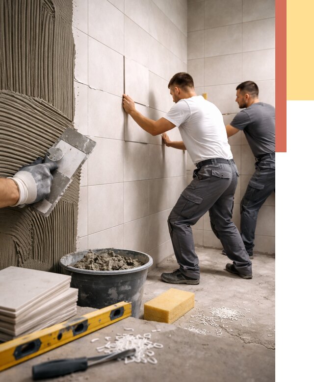 Укладка плитки на стены в Валуйках от 905 руб. — качественно и недорого | ОТДЕЛОЧНИК-Вли