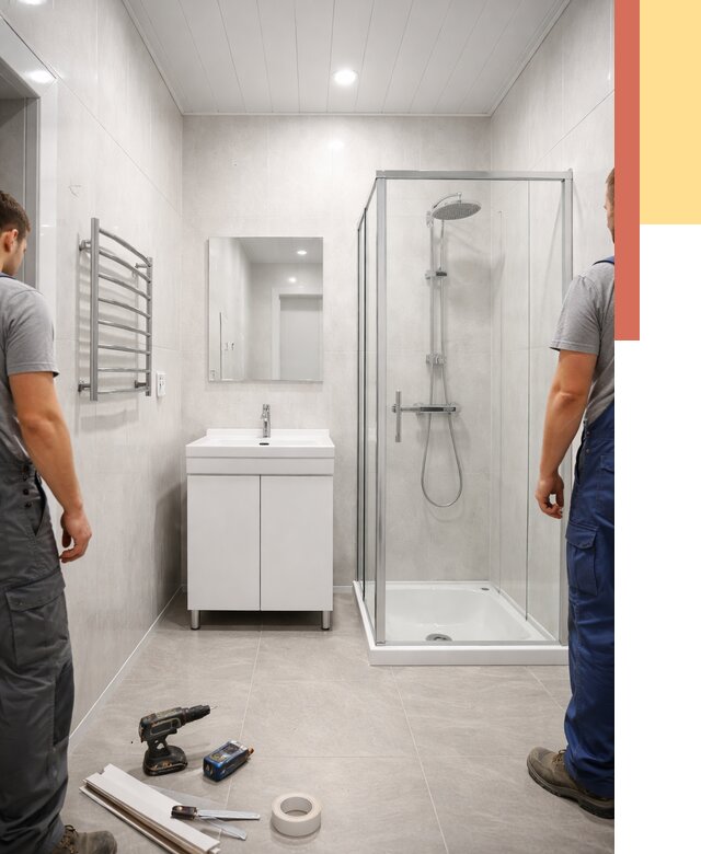 Отделка ванной комнаты панелями ПВХ в Валуйках от 4790 руб. за м2 | ОТДЕЛОЧНИК-Вли