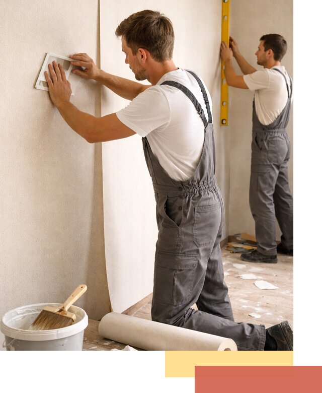 Поклейка бумажных обоев в Валуйках качественно и недорого