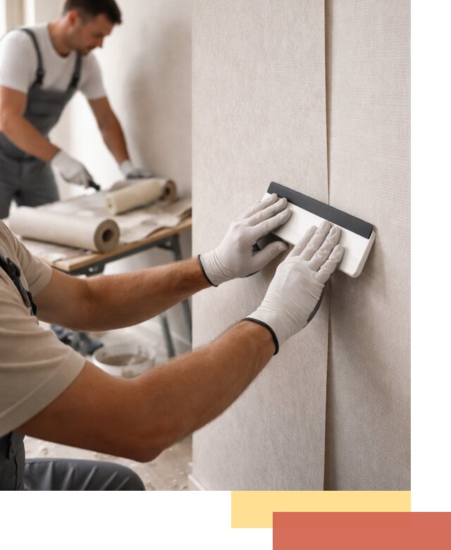 Поклейка обоев под покраску в Валуйках профессионально и быстро