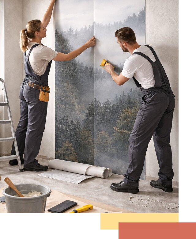 Поклейка фотообоев профессионально в Валуйках под ключ