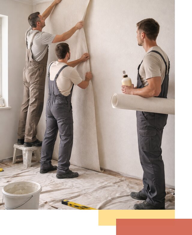 Оклейка стен обоями в Валуйках — качественно и профессионально