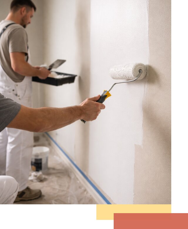 Покраска стен акриловой краской профессионально в Валуйках