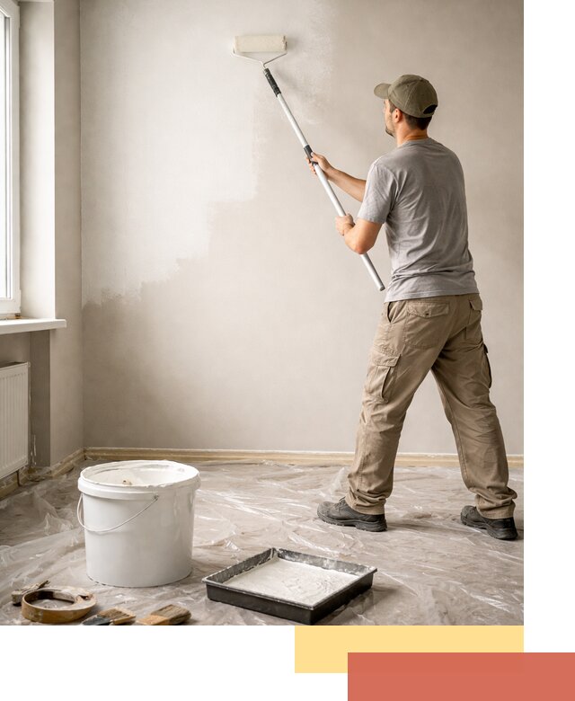 Покраска стен латексной краской в Валуйках качественно и быстро