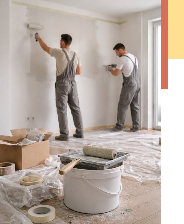 Покраска стен в квартире в Валуйках от 2661 руб/м2 — быстро и недорого | ОТДЕЛОЧНИК-Вли