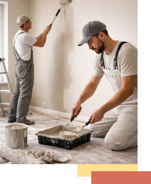 Покраска стен в квартире в Валуйках — профессионально и аккуратно