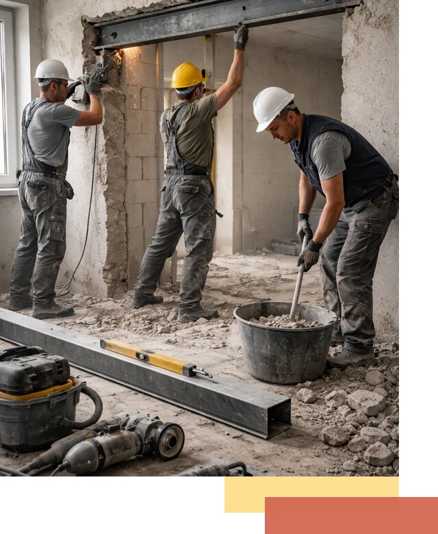 Создание проемов в стенах и несущих конструкциях в Валуйках