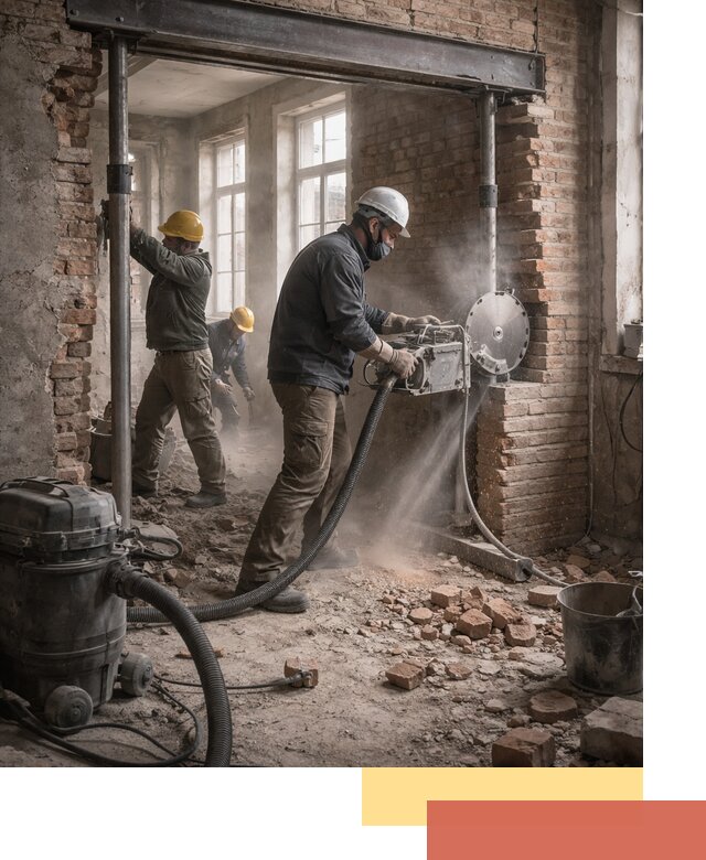 Прорезка проема в стене под дверной или оконный проем в Валуйках