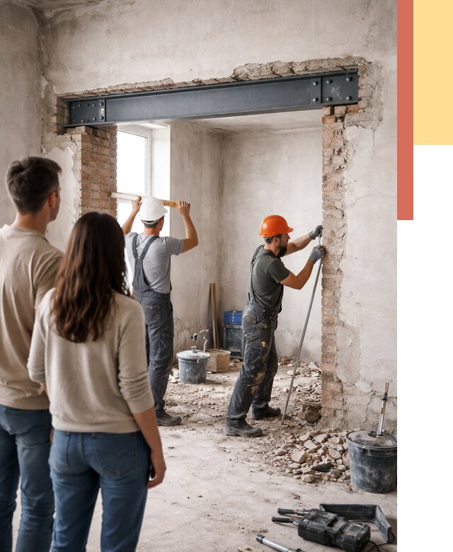 Усиление проема в стене в Валуйках от 10113 руб. — усиление дверного проема металлоконструкцией | ОТДЕЛОЧНИК-Вли