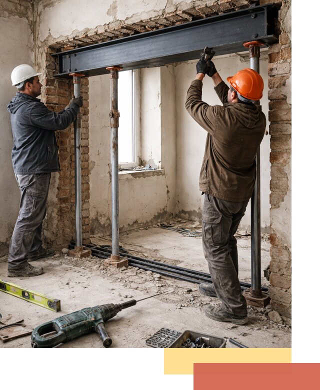 Усиление проема в стене в Валуйках для расширения и безопасности