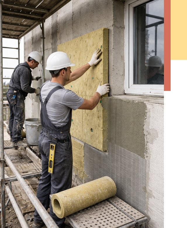 Утепление стен в Валуйках от 4577 руб. под ключ — быстро и недорого | ОТДЕЛОЧНИК-Вли