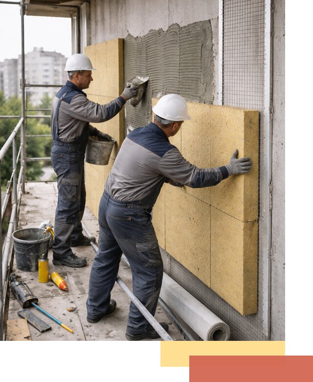 Утепление стен зданий и домов в Валуйках качественно и надежно