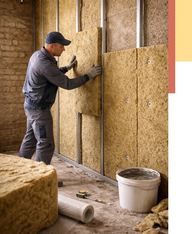 Утепление стен минватой в Валуйках от 1437 руб./м2 — недорого и быстро | ОТДЕЛОЧНИК-Вли