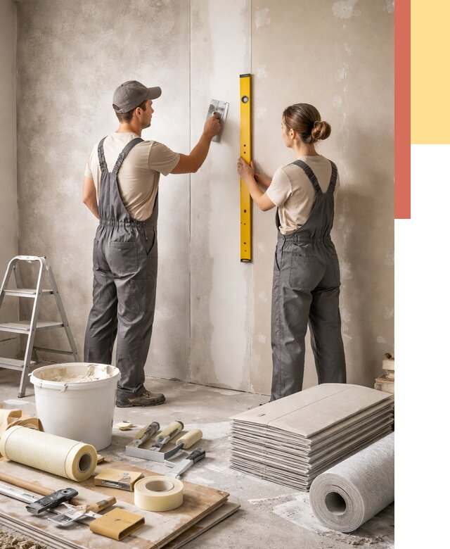 Отделка стен в Валуйках от 1597 руб/м² — недорого, быстро, под ключ | ОТДЕЛОЧНИК-Вли