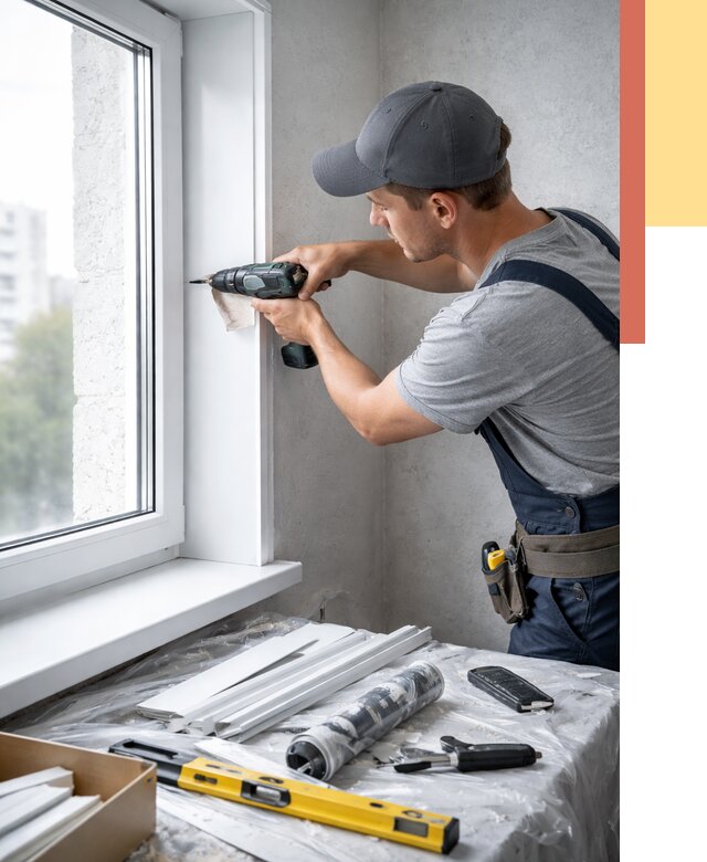 Установка пластиковых откосов в Валуйках от 2395 руб. | ОТДЕЛОЧНИК-Вли монтаж, быстро и недорого