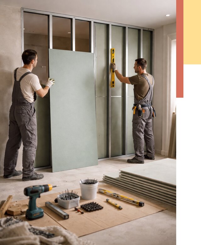 Перегородка из влагостойкого гипсокартона в Валуйках от 5110 руб. — монтаж под ключ | ОТДЕЛОЧНИК-Вли