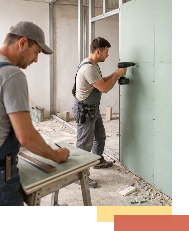 Перегородки из влагостойкого гипсокартона под ключ в Валуйках