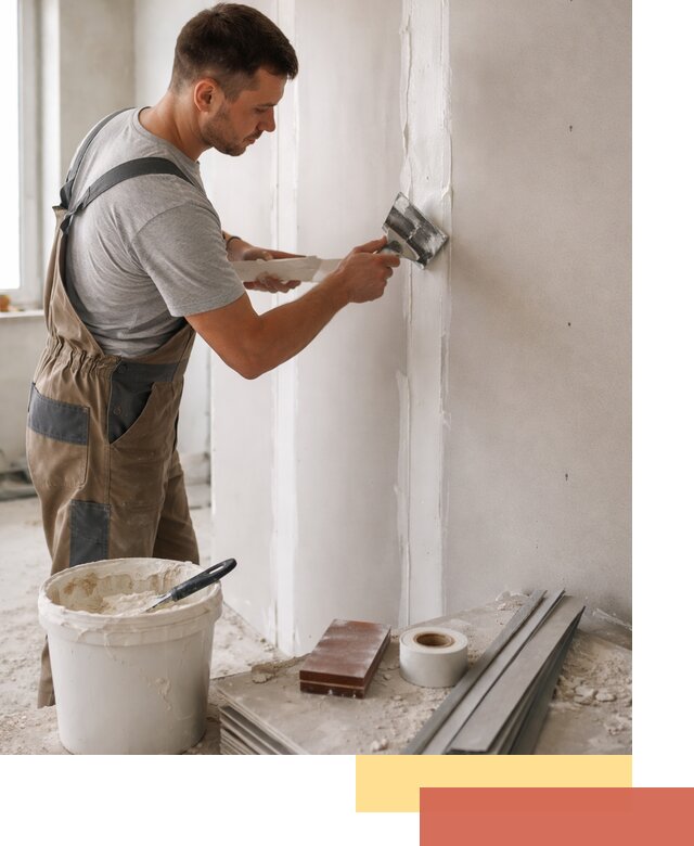 Шпаклевка перегородок из гипсокартона в Валуйках качественно и быстро