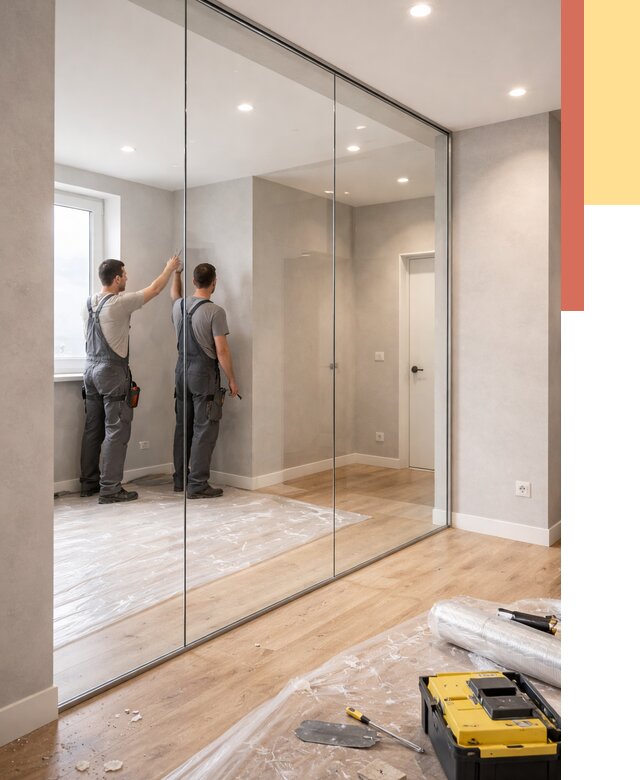 Безрамные стеклянные перегородки в Валуйках — монтаж от 10113 руб. | ОТДЕЛОЧНИК-Вли