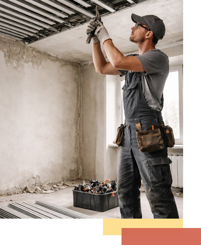 Демонтаж реечного потолка в Валуйках быстро и аккуратно