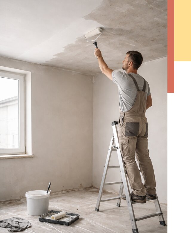 Грунтовка потолка в Валуйках от 2661 руб. — быстро и недорого | ОТДЕЛОЧНИК-Вли