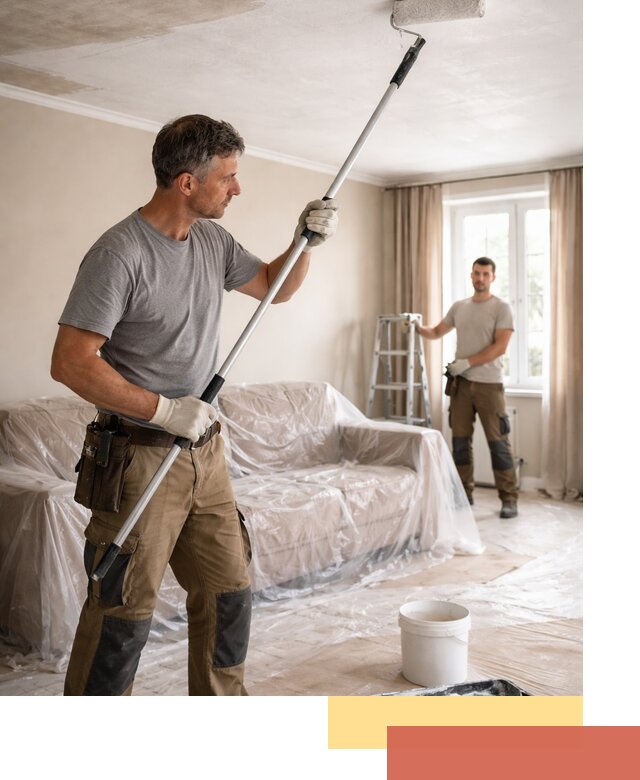 Грунтовка потолка в Валуйках — подготовка под покраску и отделку