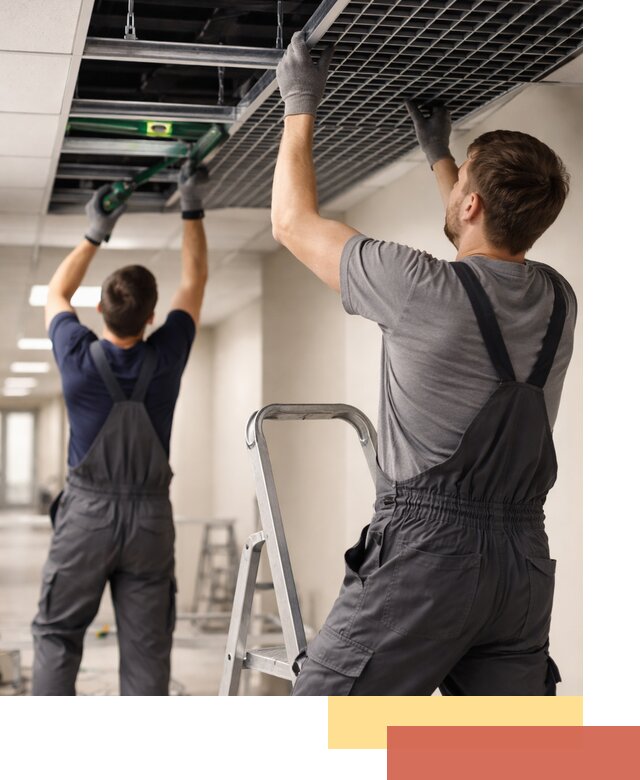 Монтаж потолка Грильято в Валуйках: установка под ключ качественно