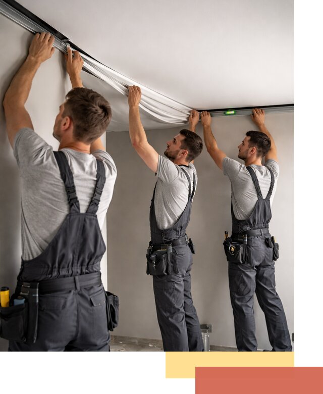 Теневые натяжные потолки в Валуйках: монтаж и отделка быстро и качественно