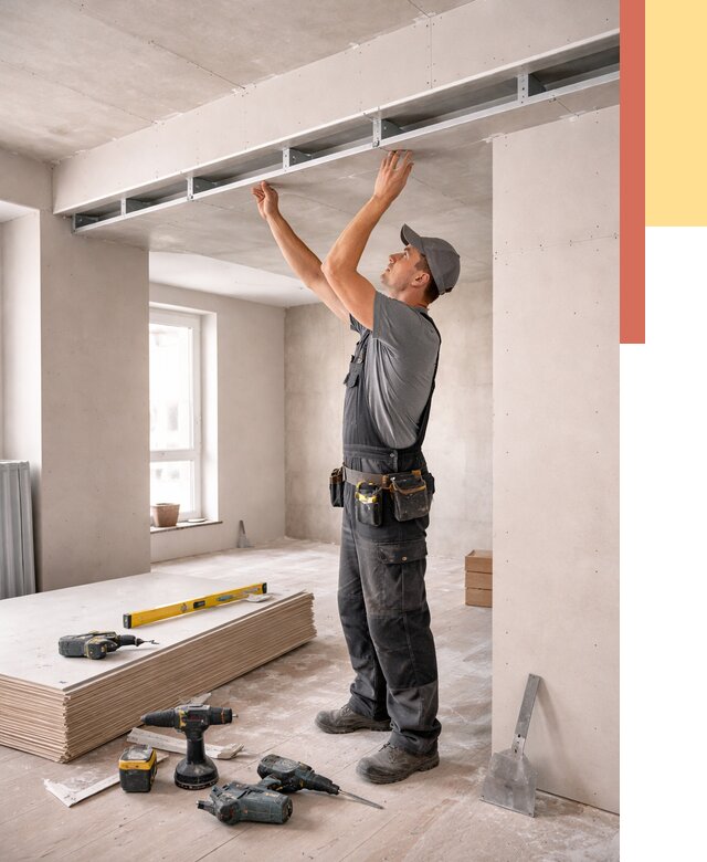 Потолок из гипсокартона с нишей в Валуйках от 1331 руб. под ключ | ОТДЕЛОЧНИК-Вли