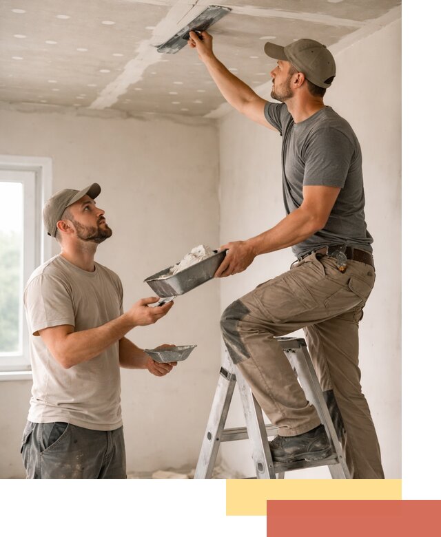 Шпаклевка потолка из гипсокартона в Валуйках качественно и быстро